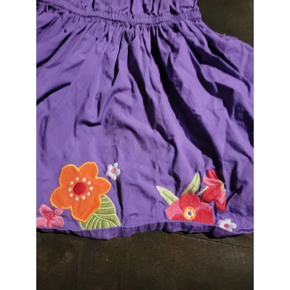 Gymboree surf adventure purple floral dress 4t‎